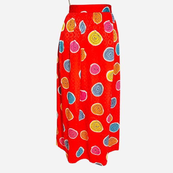 Laura & Jane Dresses & Skirts - Laura & Jane Vintage  Colorful Swirl Patterned Women's Skirt